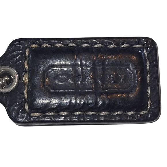 Coach Black Signature C Jacquard Wristlet with Leather Trim & Hangtag 6x4 - Picture 3 of 6